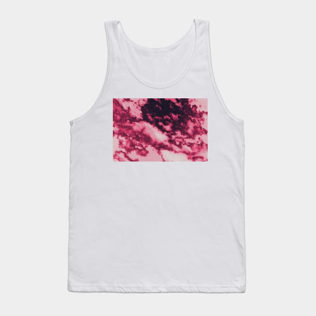 Pink marble clouds Tank Top by chiaravisuals